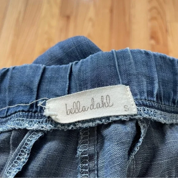 Bella Dahl Beaumont Blue Side Stripe Tencel Welt Pocket Trousers B3039-549 Sz S - Picture 5 of 11